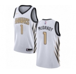 Youth Nike Atlanta Hawks #1 Tracy Mcgrady Swingman White NBA Jersey - City Edition