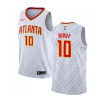 Youth Nike Atlanta Hawks #10 Mike Bibby Swingman White NBA Jersey - Association Edition