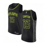 Youth Nike Atlanta Hawks #15 Vince Carter Swingman Black NBA Jersey - City Edition