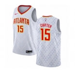 Youth Nike Atlanta Hawks #15 Vince Carter Swingman White NBA Jersey - Association Edition