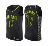 Youth Nike Atlanta Hawks #17 Dennis Schroder Swingman Black NBA Jersey - City Edition