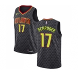 Youth Nike Atlanta Hawks #17 Dennis Schroder Swingman Black Road NBA Jersey - Icon Edition