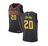 Youth Nike Atlanta Hawks #20 John Collins Swingman Black Road NBA Jersey - Icon Edition