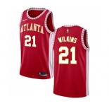 Youth Nike Atlanta Hawks #21 Dominique Wilkins Swingman Red NBA Jersey Statement Edition