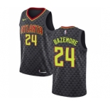 Youth Nike Atlanta Hawks #24 Kent Bazemore Authentic Black Road NBA Jersey - Icon Edition