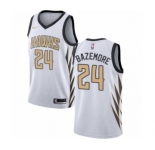 Youth Nike Atlanta Hawks #24 Kent Bazemore Swingman White NBA Jersey - City Edition