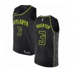 Youth Nike Atlanta Hawks #3 Kevin Huerter Swingman Black NBA Jersey - City Edition