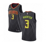 Youth Nike Atlanta Hawks #3 Kevin Huerter Swingman Black NBA Jersey - Icon Edition