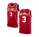 Youth Nike Atlanta Hawks #3 Marco Belinelli Authentic Red NBA Jersey Statement Edition
