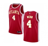 Youth Nike Atlanta Hawks #4 Spud Webb Swingman Red NBA Jersey Statement Edition