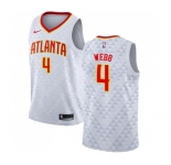 Youth Nike Atlanta Hawks #4 Spud Webb Swingman White NBA Jersey - Association Edition