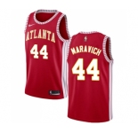 Youth Nike Atlanta Hawks #44 Pete Maravich Swingman Red NBA Jersey Statement Editio