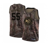 Youth Nike Atlanta Hawks #55 Dikembe Mutombo Swingman Camo Realtree Collection NBA Jersey