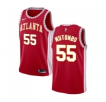Youth Nike Atlanta Hawks #55 Dikembe Mutombo Swingman Red NBA Jersey Statement Edition