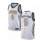 Youth Nike Atlanta Hawks #6 Omari Spellman Swingman White NBA Jersey - City Edition
