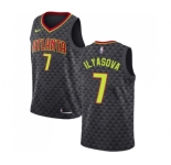 Youth Nike Atlanta Hawks #7 Ersan Ilyasova Swingman Black Road NBA Jersey - Icon Edition