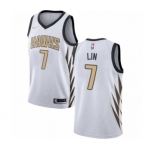 Youth Nike Atlanta Hawks #7 Jeremy Lin Swingman White NBA Jersey - City Edition
