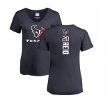 NFL Women's Nike Houston Texans #20 Justin Reid Navy Blue Backer T-Shirt