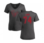 NFL Women's Nike Houston Texans #74 Kendall Lamm Ash One Color T-Shirt