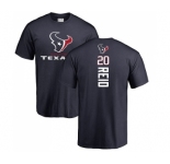 NFL Nike Houston Texans #20 Justin Reid Navy Blue Backer T-Shirt