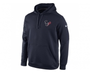 Houston Texans Nike Navy KO Chain Fleece Pullover Performance Hoodie