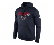 Houston Texans Nike Navy Kick Off Staff Performance Pullover Hoodie