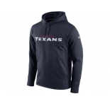 Men Houston Texans Nike Navy Circuit Wordmark Essential Performance Pullover Hoodie