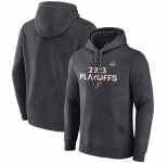 Men's Houston Texans Heather Charcoal 2023 Playoffs Fleece Pullover Hoodie