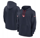Men's Houston Texans Navy Performance Pullover Hoodie