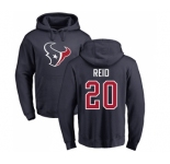 NFL Nike Houston Texans #20 Justin Reid Navy Blue Name & Number Logo Pullover Hoodie