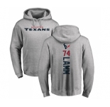 NFL Nike Houston Texans #74 Kendall Lamm Ash Backer Pullover Hoodie