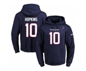 Nike Houston Texans #10 DeAndre Hopkins Navy Blue Name & Number Pullover NFL Hoodie