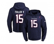 Nike Houston Texans #15 Will Fuller V Navy Blue Name & Number Pullover NFL Hoodie