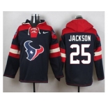 Nike Houston Texans #25 Kareem Jackson Navy Blue Player Pullover Hoodie