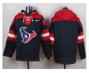 Nike Houston Texans Blank Navy Blue Player Pullover Hoodie