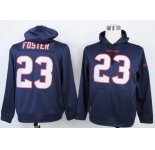 nike nfl jerseys houston texans #23 arian foster blue[pullover hooded sweatshirt] 