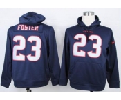 nike nfl jerseys houston texans #23 arian foster blue[pullover hooded sweatshirt] 