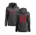 NFL Women's Nike Houston Texans #87 Demaryius Thomas Ash One Color Pullover Hoodie