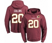 Football Men's Washington Redskins #20 Landon Collins Red Name & Number Pullover Hoodie