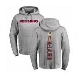 Football Washington Redskins #17 Terry McLaurin Ash Backer Pullover Hoodie