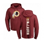 Football Washington Redskins #17 Terry McLaurin Maroon Backer Pullover Hoodie
