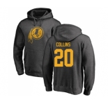 Football Washington Redskins #20 Landon Collins Ash One Color Pullover Hoodie