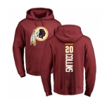 Football Washington Redskins #20 Landon Collins Maroon Backer Pullover Hoodie