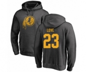 Football Washington Redskins #23 Bryce Love Ash One Color Pullover Hoodie