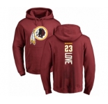 Football Washington Redskins #23 Bryce Love Maroon Backer Pullover Hoodie