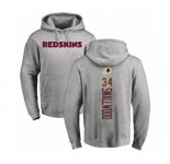 Football Washington Redskins #34 Wendell Smallwood Ash Backer Pullover Hoodie