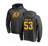 Football Washington Redskins #53 Jon Bostic Ash One Color Pullover Hoodie