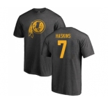 Football Washington Redskins #7 Dwayne Haskins Ash One Color T-Shirt