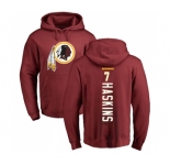 Football Washington Redskins #7 Dwayne Haskins Maroon Backer Pullover Hoodie