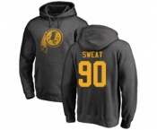 Football Washington Redskins #90 Montez Sweat Ash One Color Pullover Hoodie